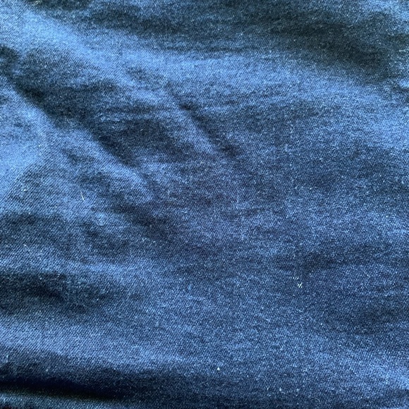 Medium Rise Blue Jean Shorts with Stretch and Embellished Back Pockets - Picture 3 of 8